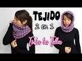 CUELLO y CAPUCHA 2 en 1 Tejido a Crochet TODAS LAS TALLAS muy fácil - Moda Crochet Maritza