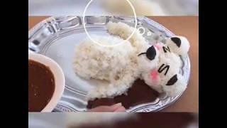バズグルメ ご飯5合の白くまデコカレー フードーム Youtube