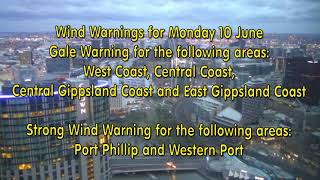 Severe weather now impacting parts of wa, victoria, act, nsw monday 10
june