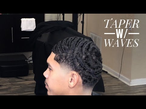 360 Waves Haircut Taper With Waves Youtube
