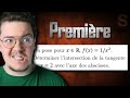 Tangentes, dérivées, équations de droites, fonctions