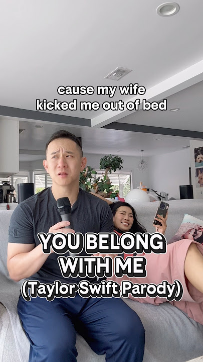 if Taylor Swift missed her ex… “You Belong With Me” Parody 😂 #couple #comedy