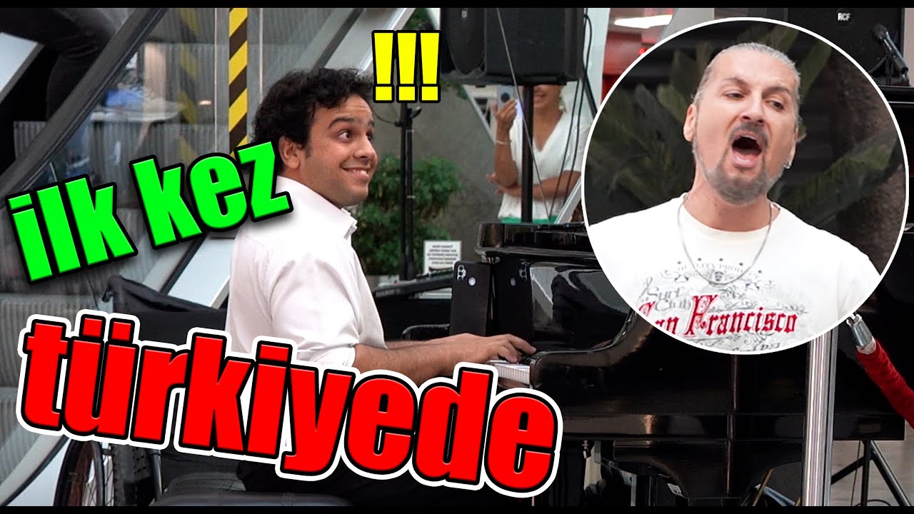 türkiyede ilk - müziği yakalayip tüm avmyi şok eden tenor Levent Gündüz