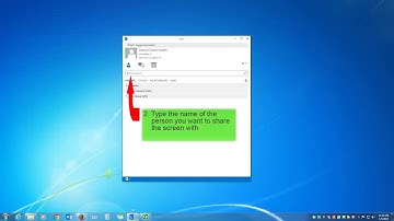 How to share desktop screen through Microsoft Lync