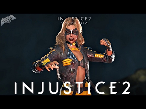 Injustice 2 Online Beta - CRAZY BLACK CANARY COMBOS!