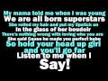 Lady GaGa - Born This Way LYRICS - New 2011 Single HD