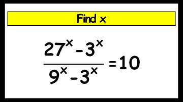🔴Solving Exponential Algebra Equation | Find the Value Of X