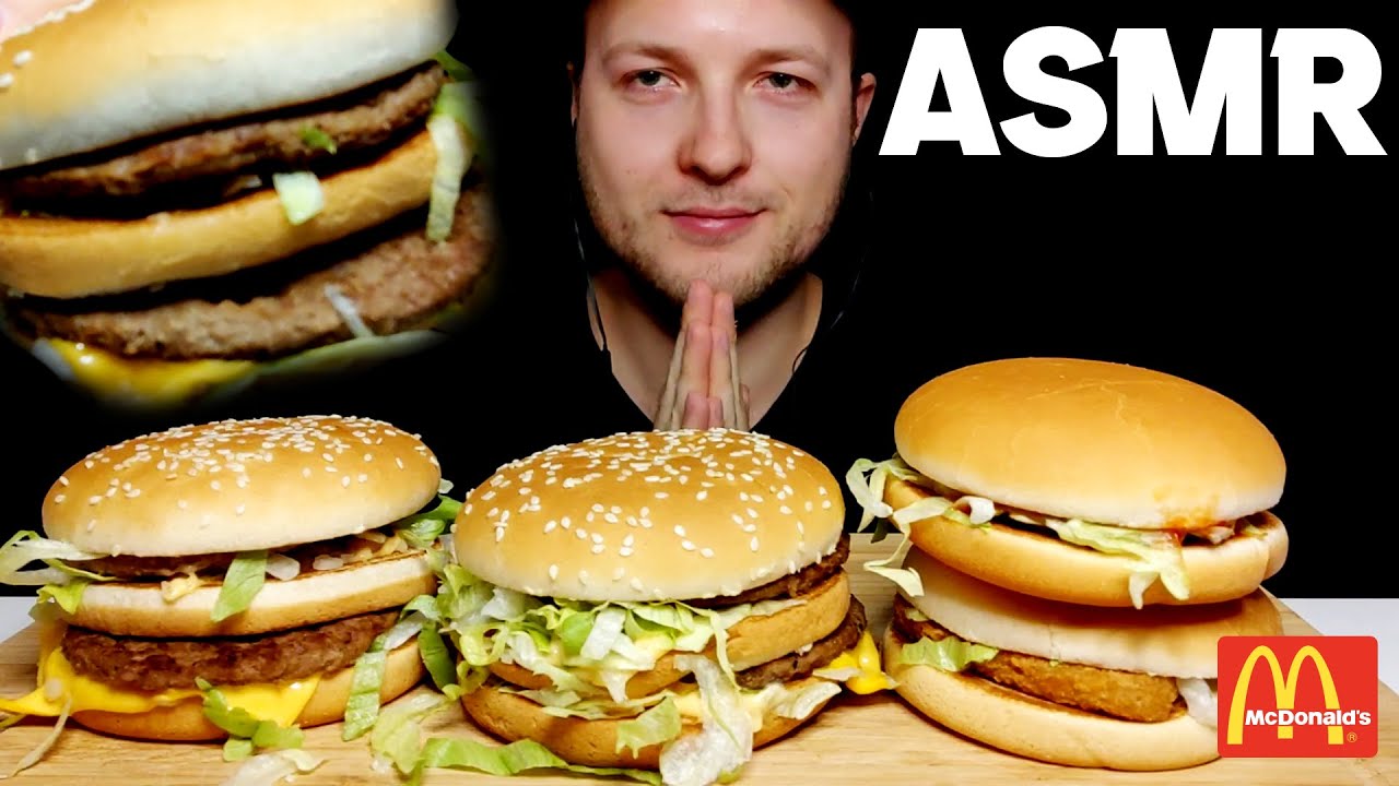ASMR MCDONALDS BIG MAC & CHICKENBURGER MUKBANG | ( No Talking ) Eating Sounds Chill Down ASMR