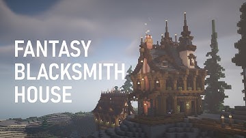 Fantasy Blacksmith House - Minecraft Build Process