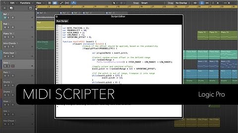 Logic Pro: MIDI Scripter