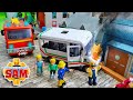 Feuerwehrmann sam trevors bus in flammen  spielzeugfilm fr kinder