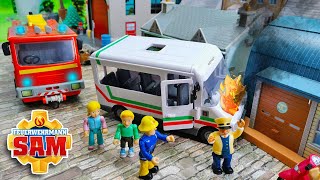 Feuerwehrmann Sam: Trevors Bus in Flammen - Spielzeugfilm für Kinder