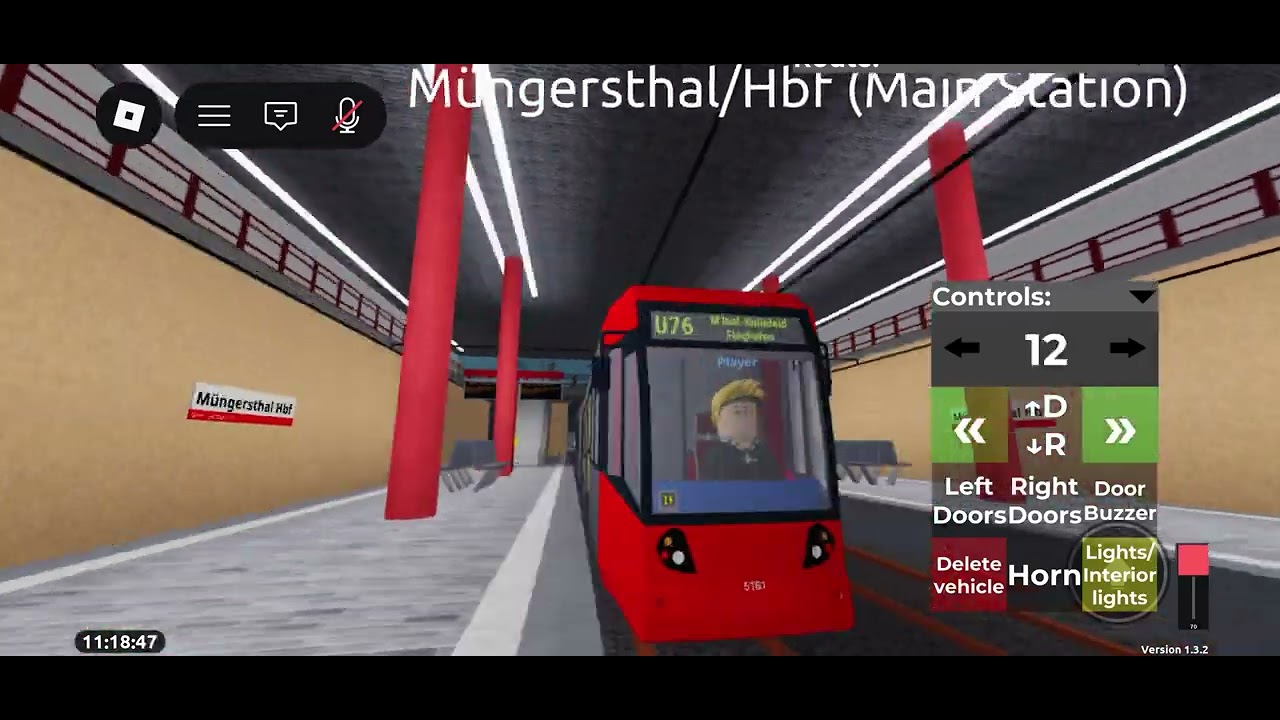 U76 Richtung Flughafen mit den neuen Ansagen via Warschauer str.#roblox #mvb 