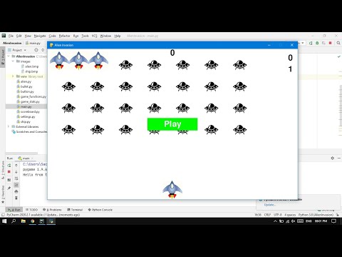 Computer Science Coding Projects | Alien Invasion Game | Python Projects | Pygame |Game Using Python