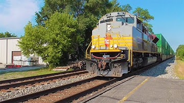 CSX Q166 With CP 7011 (Heritage Script Scheme) HAULS Through Nappanee, IN! 8-23-20