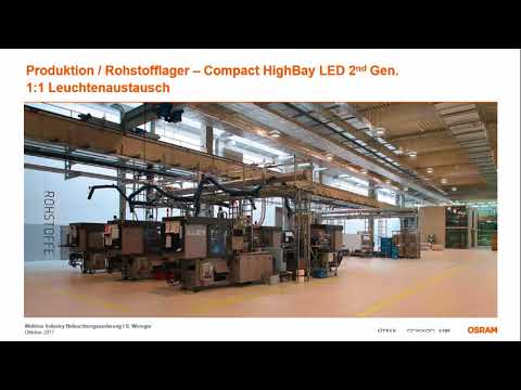 Sanierungsmöglichkeiten für industrielle Beleuchtungssysteme