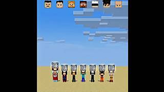 Who Can Squat The Heavier And Heavier Bedrocks #superman #goku #thor #saitama #gojo #herobrine