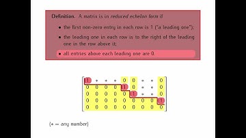 01-4 Matrices in reduced echelon form (part 1/2)