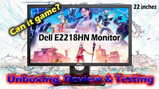 DELL E2218HN - The cheapest 22inch Monitor for PC and PS4 Gaming, Unboxing and Testing in UAE