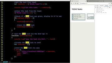 JQuery Ajax POST request, todo list example part 2
