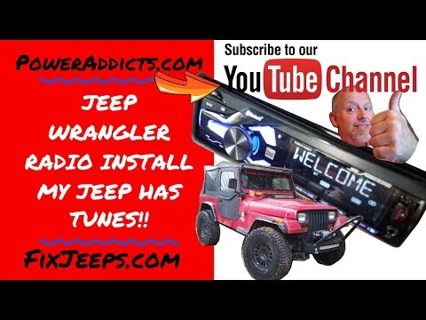 Jeep Wrangler YJ - I finally install a radio in my 1991 YJ