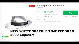 Fan Gives R200000 Sparkle Time Fedora For X Mas Videotube - roblox item analysis sparkle time fedora by cytheur