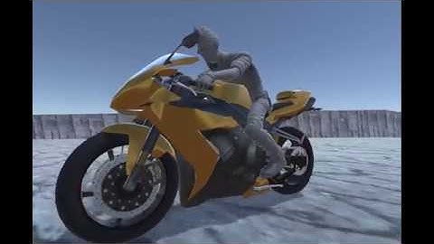 Drift on a motorcycle , test 2