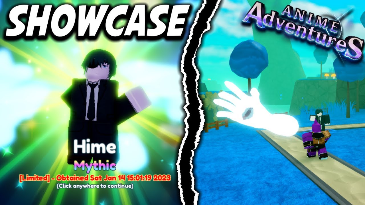 Anime Adventures Roblox limited units and skins (see discription