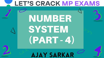 Number System Part-4 | Complete Maths | MPPSC 2020/2021 | Ajay Sarkar