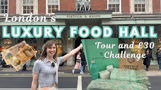 INSIDE FORTNUM and MASON LONDON FOOD HALL | £30 Fortnums 24 hour Food Challenge!