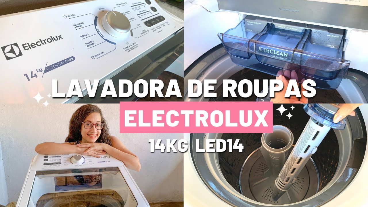 AVALIAÇÃO COMPLETA LAVADORA ELECTROLUX 14KG LED14 | Mirele Rose
