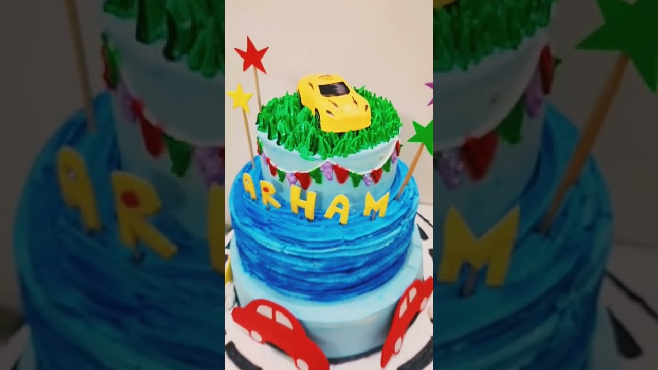 3 flavours in 1 cake😲|