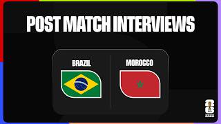 Post-Match Interviews: Brazil 1-1 Morocco