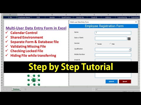 Multi-User Employee Registration Form in Excel and VBA