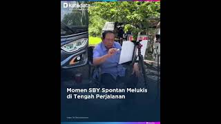 Momen Sby Spontan Melukis Di Tengah Perjalanan
