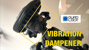 Quad Lock Vibration Dampener detailed view in motion