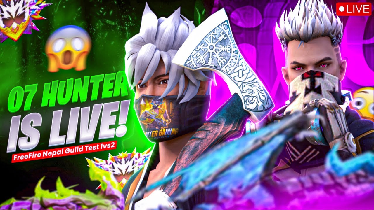 FREEFIRE [NEPAL] BANGLADESH SERVER LIVE | 07 HUNTER | GIVEAWAY | GUILD TESTING | 07 NEPAL ESPORT