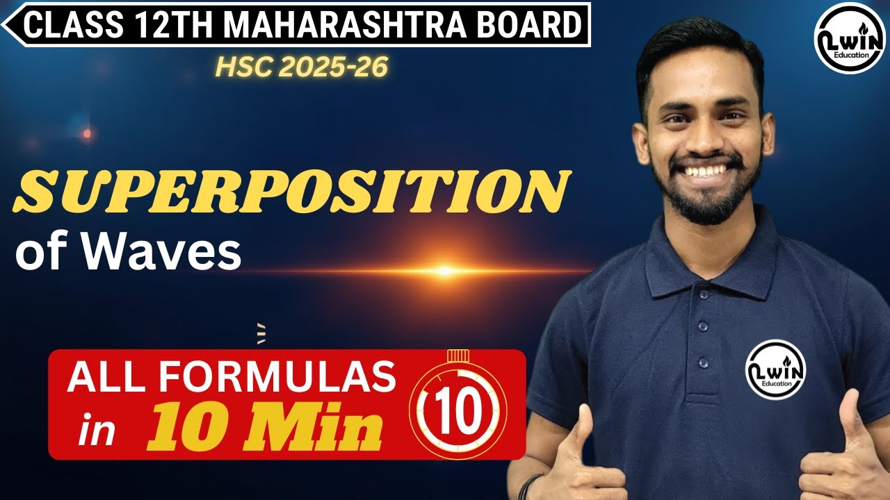 06. Superposition of Waves | 🔥 All Formulae in 10 Minutes | Class 12 ...