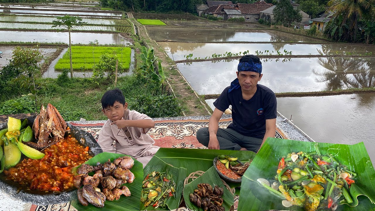 NYOBAIN TUMIS PUCUK LABU KUNING | MASAK SEDERHANA NIKMAT SAMBAL,IKAN JULUNG , ATI AMPELA