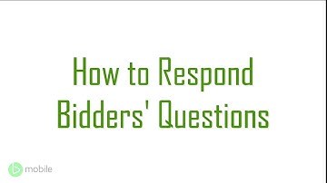 Procurement User Tutorial Video- Posting an RFx