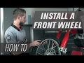 How To Install a Front Wheel on a Dirt Bike