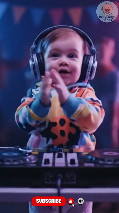 Cute Baby DJ Mixing | #BellyLaughBabes #babyshorts #baby