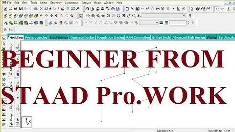 #graphical & #staad editor working for node and member joint#Staad pro tutorial -02#