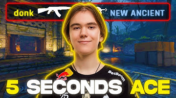 ACE IN 5 SECONDS?! DONK PLAYS DUO WITH SUNS1DE ON NEW ANCIENT!