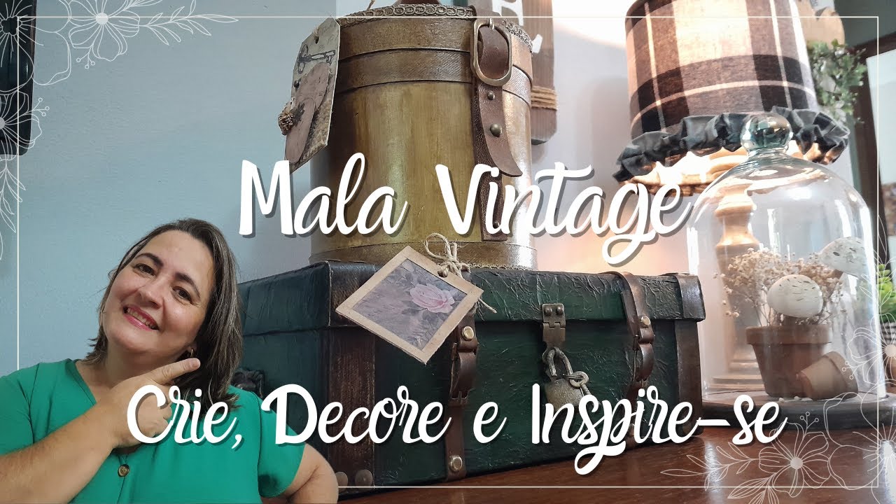 Transforme CAIXA de sapato em MALA VINTAGE