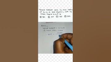 #LCM and HCF: Type1#1