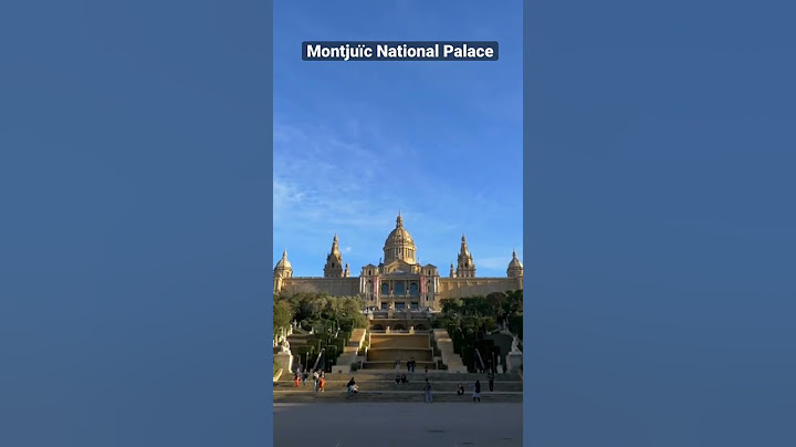 Montjuïc National Palace in Barcelona Spain