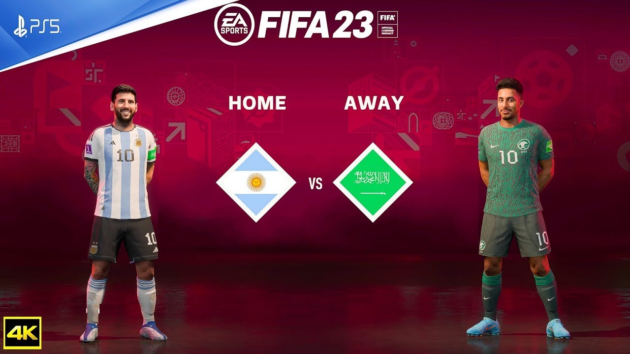 FIFA 23 - Argentina Vs Saudi Arabia - FIFA World Cup 2022 Qatar | PS5™ [4K ] Next Gen