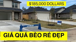 TRỜI ƠI NHÀ MỚI XÂY Ở HOUSTON MỸ GIÁ $185,000 USD BÈO RẺ ĐẸP QUÁ