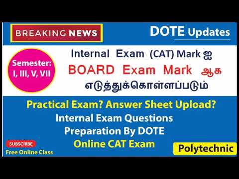 Online Board Exam Started for Polytechnic | Internal Online Exam | DOTE Updates | Government Jobs